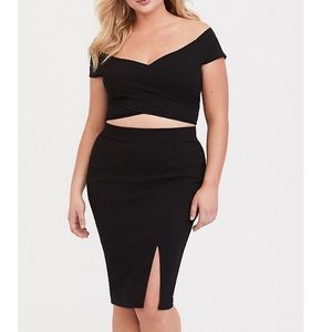 Torrid Crop Top & Skirt Set